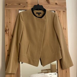 Ann Taylor blazer size 10P in camel with black details. In like new condition.
